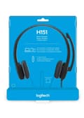 Miniatyrbild 8 av 9: Logitech H151 - Stereoheadset - 3,5MM AUX - PC & Mac