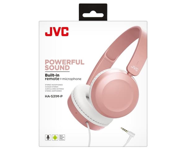 JVC HA-S31M - On-ear hörlurar - Rosa
