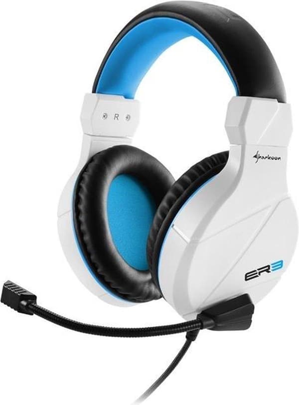 Sharkoon RUSH ER3 Headset Pandebånd Sort, Blå, Hvid