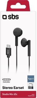 Miniatyrbild 3 av 4: SBS In-Ear Earbuds Studio Mix 65c - USB-C - Svart
