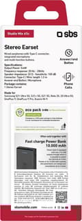 Miniatyrbild 4 av 4: SBS In-Ear Earbuds Studio Mix 65c - USB-C - Svart