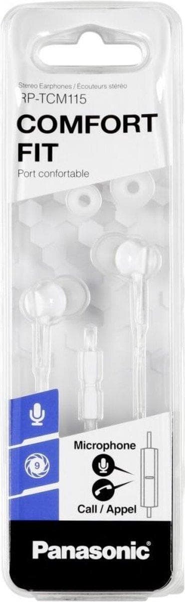 Panasonic RP-TCM115E Headset In-ear Hvid