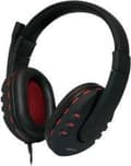 Miniatyrbillede 1 af 4: LogiLink HS0033 Binaural Headband Sort, Røde hovedtelefoner