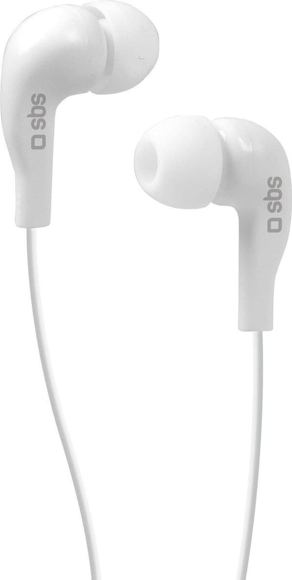 SBS Stereo in-ear ear set Jack 3,5 mm, Vit