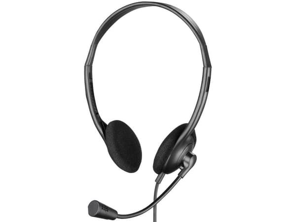 Sandberg 825-30 Hörlurar/Headset Hörlurar Trådbundna Pannband Kontor/Call Center Svart