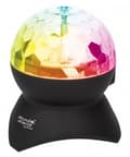 Miniatyrbillede 1 af 6: MANHATTAN Sound Science Bluetooth®-højttaler med diskokugle II Farverige LED-effekter, kontroller, FM-radio, microSD-kortslot, USB-A-port, 3,5 mm jack