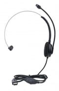 Miniatyrbild 6 av 6: MANHATTAN Mono USB Headset On-ear design (on-ear), ensidig öronkåpa, trådbunden, USB-A-kontakt, integrerad volymkontroll, justerbar mikrofon, svart (1