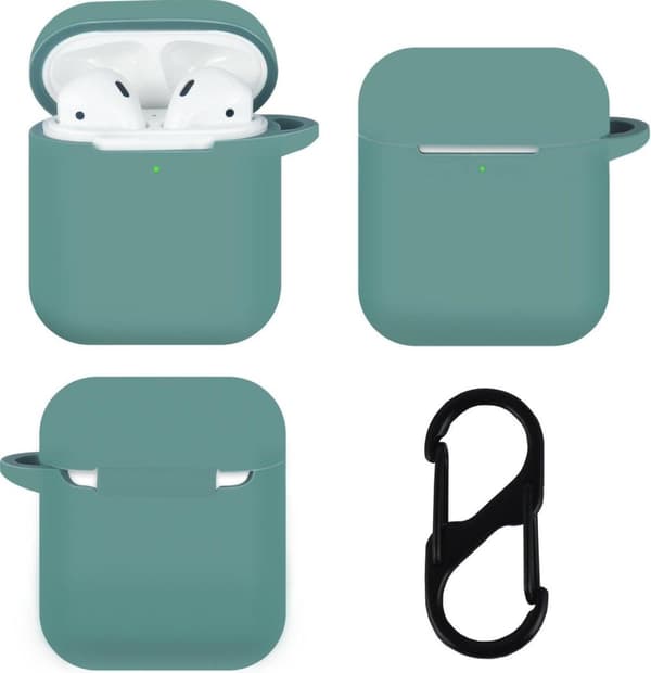 TERRATEC AirBox Silikone Beskyttelsesetui til AirPods Green / Midnight Green