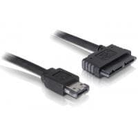 DeLOCK Power Over eSATA-kabel - Power Over eSATA-kabel - 16-stifts Micro SATA - 11-stifts USB/eSATA - 1 m (84416)