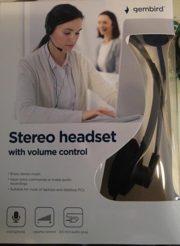 Gembird MHS-123 - Stereoheadset, svart