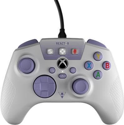 Turtle Beach REACT-R Purple - Valkoinen USB-peliohjain PC - Xbox One - Xbox Series S - Xbox Series X (TBS-0732-02)