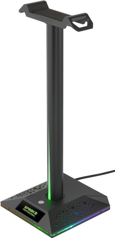 SpeaKa Professional SP-HPS-310 hovedtelefonstativ Velegnet til (hovedtelefoner): On-Ear hovedtelefoner, Over-Ear hovedtelefoner sort (SP-10095164)