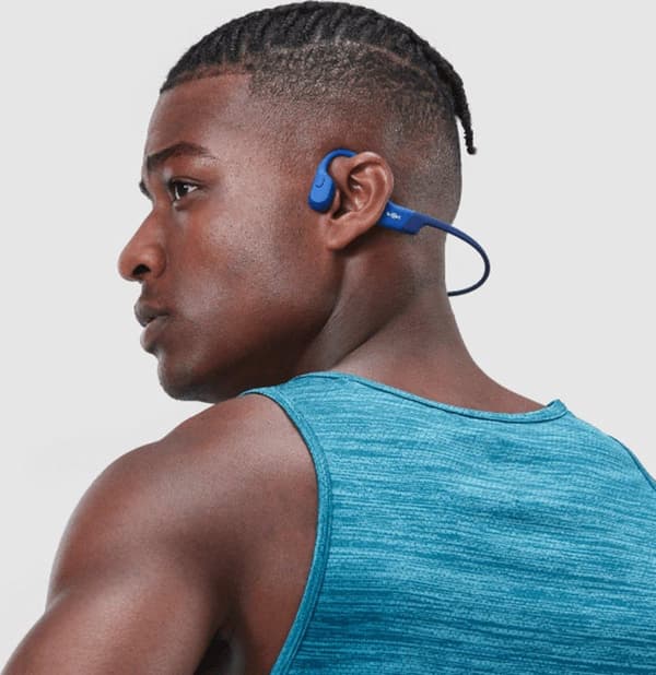 Shokz Openrun Mini Bone conduction Sports hovedtelefoner - Blå