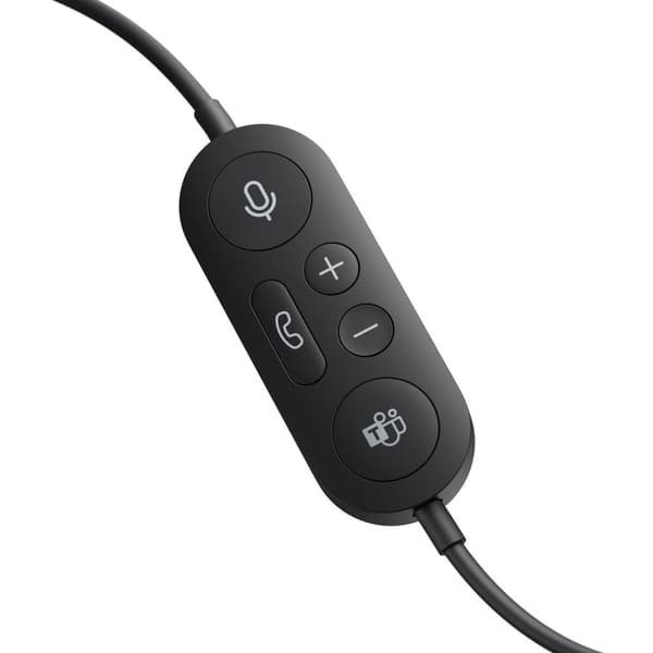 Microsoft Modern USB-C -kuulokkeet yrityksille - kuulokkeet - korvalla - langallinen - USB-C - musta - Sertifioitu Microsoft Teamsille
