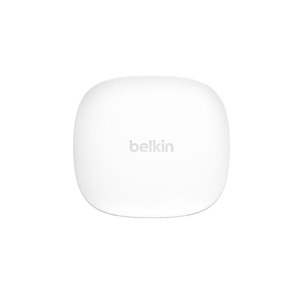 Belkin SoundForm Flow - äkta trådlösa hörlurar med mikrofon - i örat - Bluetooth - aktiv brusreducering - vit - för Apple iPhone 12, 13, Samsung Galax