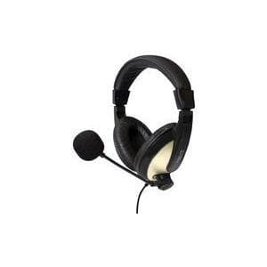LogiLink HS0011A - Callcenter / kontor - Binaural - Pandebånd - Sort - Kablet - 3,5 mm (1/8") (HS0011A)