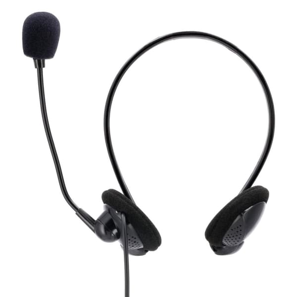 Hama "NHS-P100" - Headset - on-ear - fastgjort bag halsen - kablet - 3,5 mm stik - sort (00139920)
