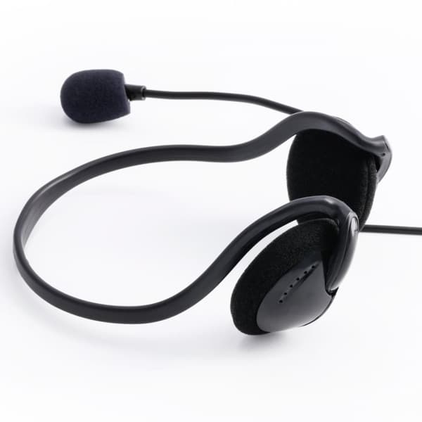 Hama "NHS-P100" - Headset - on-ear - fastgjort bag halsen - kablet - 3,5 mm stik - sort (00139920)