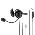 Miniatyrbillede 1 af 7: Hama "NHS-P100" - Headset - on-ear - fastgjort bag halsen - kablet - 3,5 mm stik - sort (00139920)