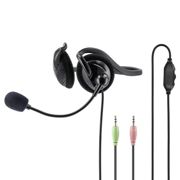 Hama "NHS-P100" - Headset - on-ear - attached behind the neck - wired - 3.5 mm plug - black (00139920)