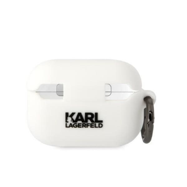 Karl Lagerfeld AirPods Pro 2 Skal Silicone Choupette Head 3D - Vit