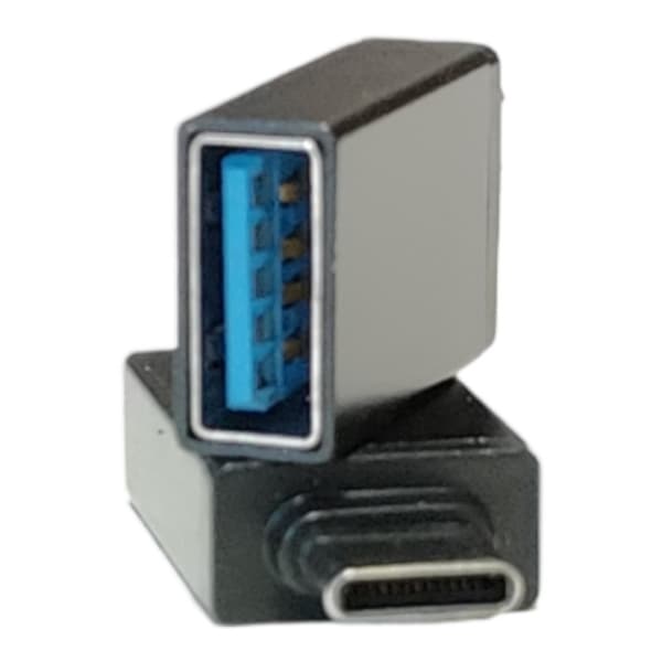 Adapterkontakt USB-A hona till USB-C hane, svart