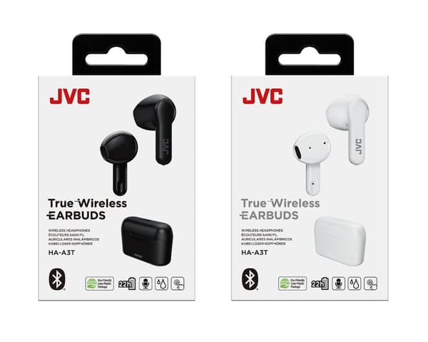 JVC HA-A3T -kuulokkeet True Wireless Stereo (TWS) In Ear Puhelut/Musiikki Bluetooth Musta (HA-A3T-BU)
