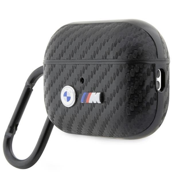 BMW Airpods Pro 2 Skal Carbon Double Metal Logo - Svart