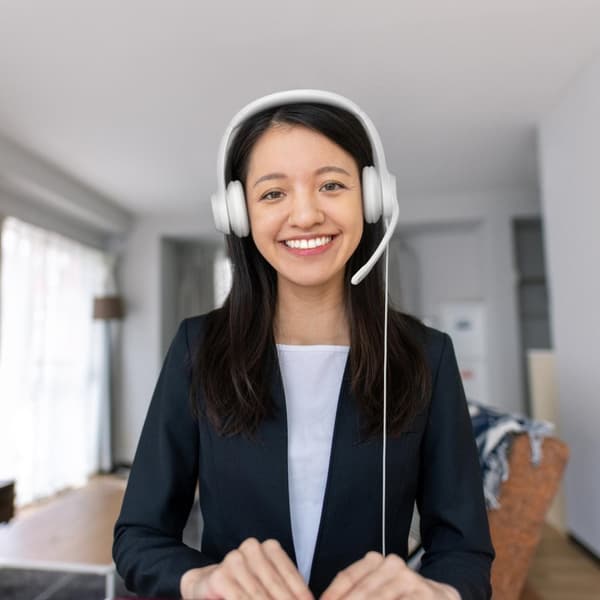 Logitech H390 Headset Trådbundet pannband Office/Call Center USB Typ-A Vit