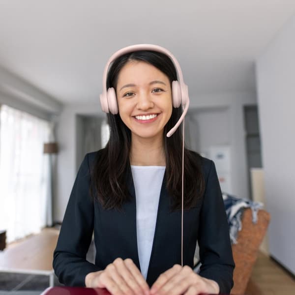 Logitech H390 Headset Kablet hovedbøjle Office/Call Center USB Type-A Pink