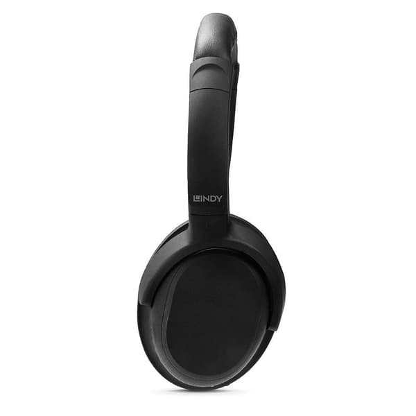 Lindy LH500XW+ Headset Trådbundet och trådlöst pannband Samtal/Musik USB Type-C Bluetooth Svart
