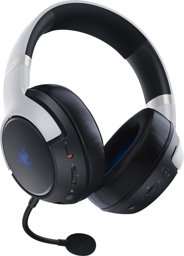 Razer Kaira HyperSpeed kuulokkeet Langattomat pääpanta pelaamiseen USB Type-C Bluetooth White - Musta (RZ04-03980200-R3G1)