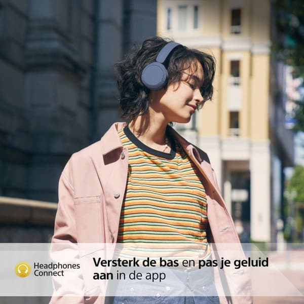 Sony WH-CH520 - Hovedtelefoner med mikrofon - on-ear - Bluetooth - trådløs - blå (WHCH520L.CE7)