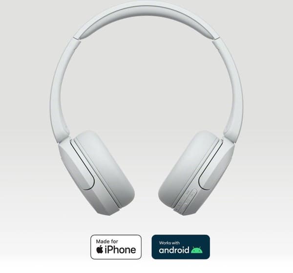 Sony WH-CH520 - Hovedtelefoner med mikrofon - on-ear - Bluetooth - trådløs - hvid (WHCH520W.CE7)