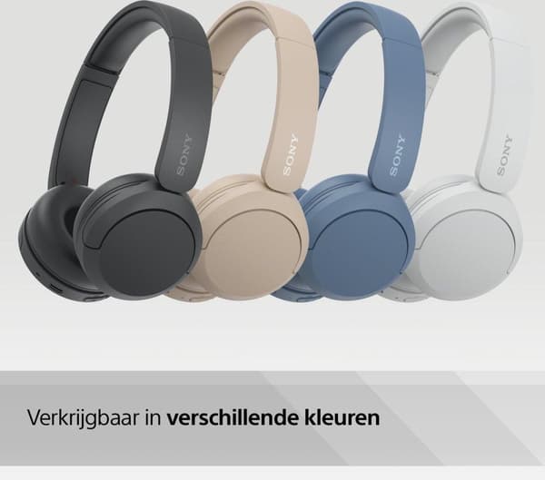 Sony WH-CH520 - Hovedtelefoner med mikrofon - on-ear - Bluetooth - trådløs - hvid (WHCH520W.CE7)