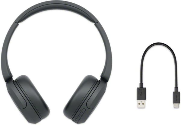 Sony WH-CH520 - Hörlurar med mikrofon - on-ear - Bluetooth - trådlös - svart (WHCH520B.CE7)