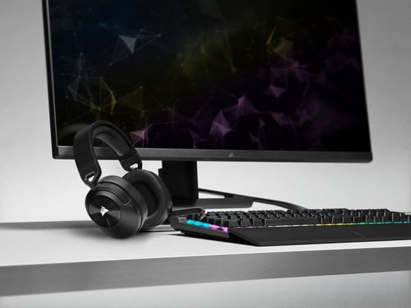 Corsair HS55 TRÅDLÖSA Hörlurar Trådlöst huvudband Gaming Bluetooth Svart - Carbon (CA-9011280-EU)