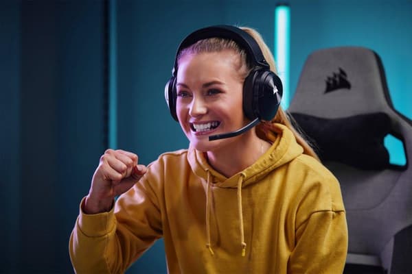 Corsair HS55 TRÅDLÖSA Hörlurar Trådlöst huvudband Gaming Bluetooth Svart - Carbon (CA-9011280-EU)