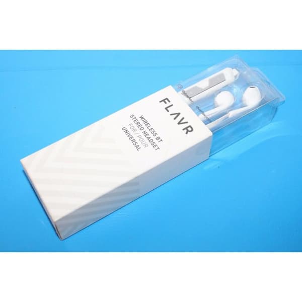FLAVR Wireless/Bluetooth V4.1 BT Stereo Headset Universal --White