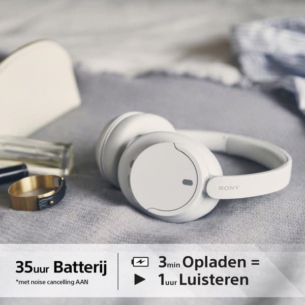 Sony WH-CH720N – Draadløst over-ear headset med støjreduktion – Wit