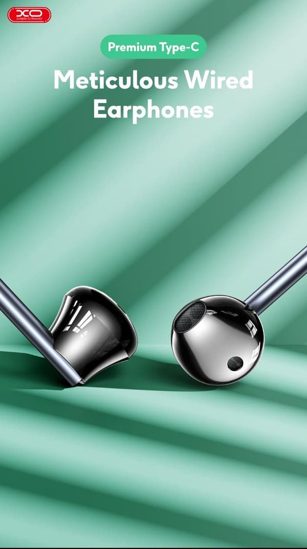 USB-C In-Ear Hörlurar med Mikrofon iPhone 15,16 /Samsung /Android