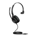 Miniatyrbild 2 av 3: Jabra Evolve2 50 UC Mono - Headset - on-ear - Bluetooth - trådlöst - aktiv brusreducering - USB-A - svart (25089-889-999)