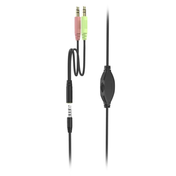 Hama PC Office Headset "HS-P100 V2" - headset - on-ear - kablet - 3,5 mm stik - sort, sølv (00139931)