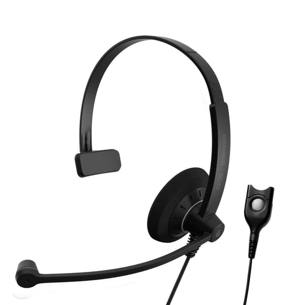EPOS I SENNHEISER IMPACT SC 30 - 100 Series - Headset - On-Ear - Kablet - Nem frakobling - Sort med sølv