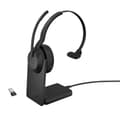 Miniatyrbild 1 av 4: GN Jabra Jabra Evolve2 55 UC Mono - Headset - on-ear - Bluetooth - trådlöst - aktiv brusreducering - USB-C - svart - med laddningsstation - Cisco Webe