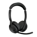 Miniatyrbild 2 av 4: GN Jabra Jabra Evolve2 55 UC Stereo - Headset - on-ear - Bluetooth - trådlös - aktiv brusreducering - USB-C, USB-A - svart - med laddningsstation - Zo