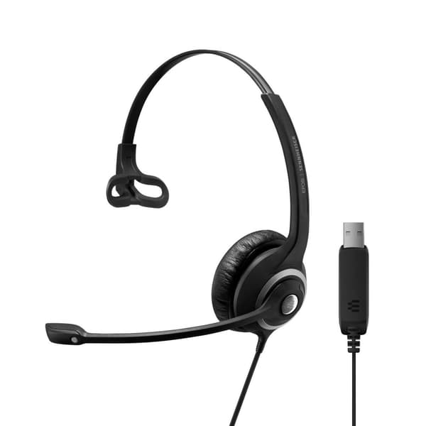 EPOS I SENNHEISER IMPACT SC 230 USB - 200 Series - Headset - on-ear - kablet - USB - sort, sølv (1000516)