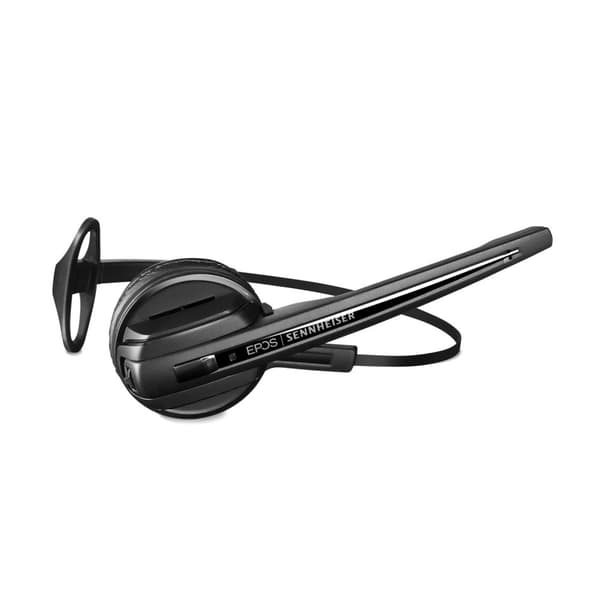 EPOS I SENNHEISER D 10 HS - Headset - on-ear - cabriolet - DECT - trådlöst - svart, silver (1000577)