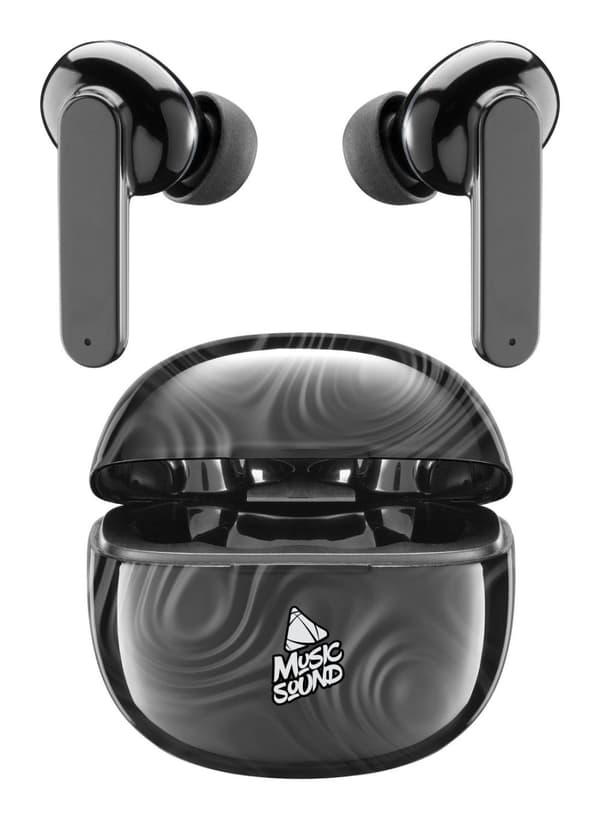 Musik Ljud Fantasy Hörlurar True Wireless Stereo (TWS) In Ear Calls/Music Bluetooth Svart - Grå (BTMSTWSINEAR221)