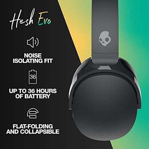 Skullcandy Hesh Evo -kuulokkeet langalliset ja langattomat sankapuhelut/musiikki USB Type-C Bluetooth Black (S6HVW-N740)